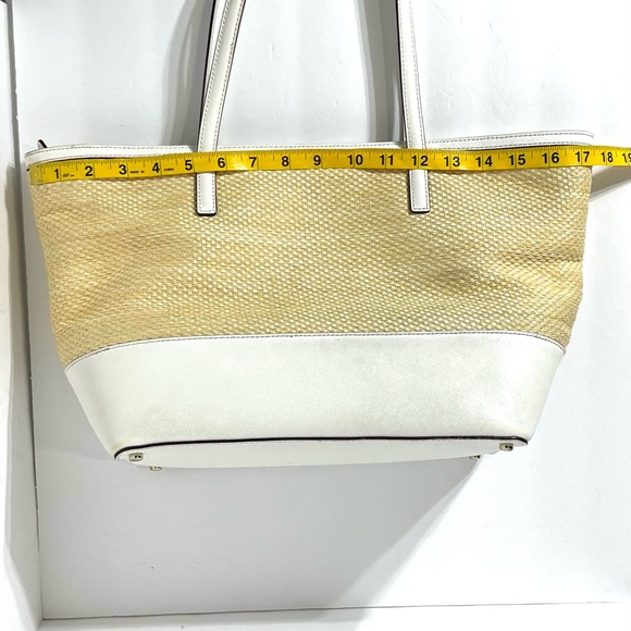 Kate Spade ♠️ Cedar Street Straw Mini Harmony Daisy Satchel - Picture 12 of 16
